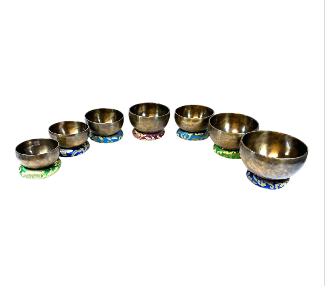 Tibetan Engraved Singing Bowl Set