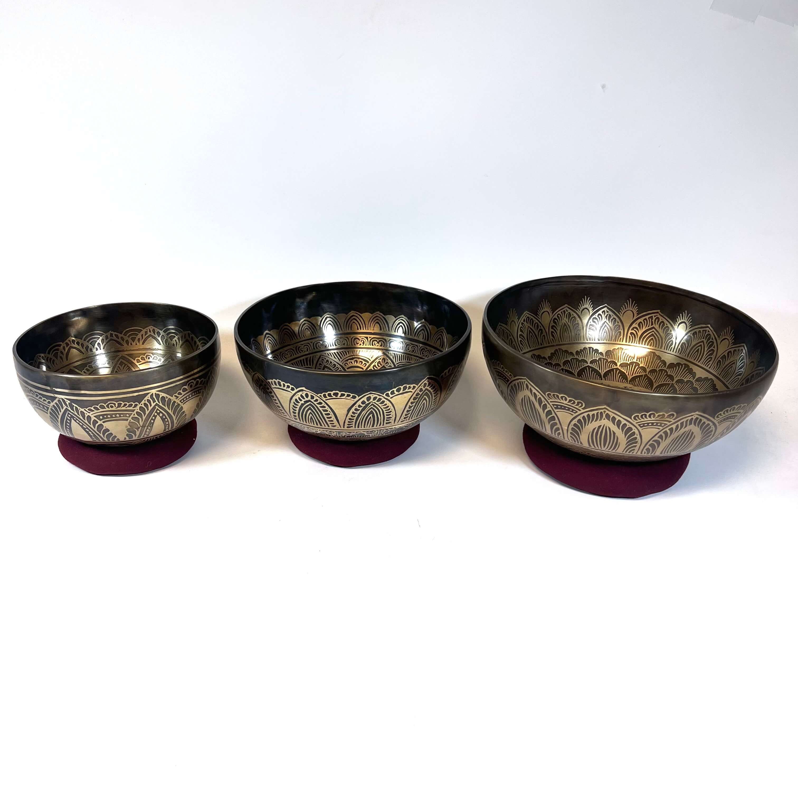 Bronze Matte Singing Bowl Set