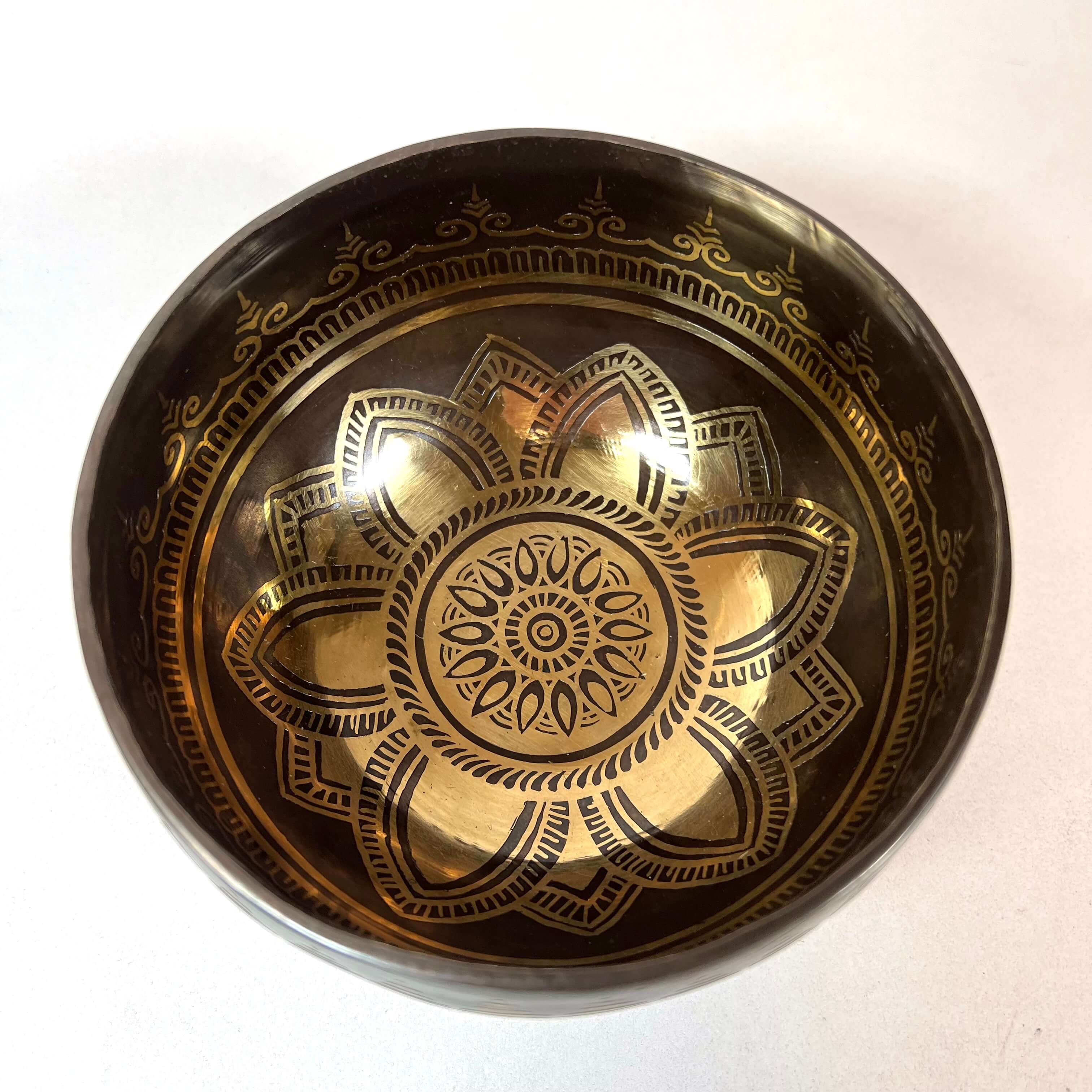 Tibetan Singing Bowl Inside